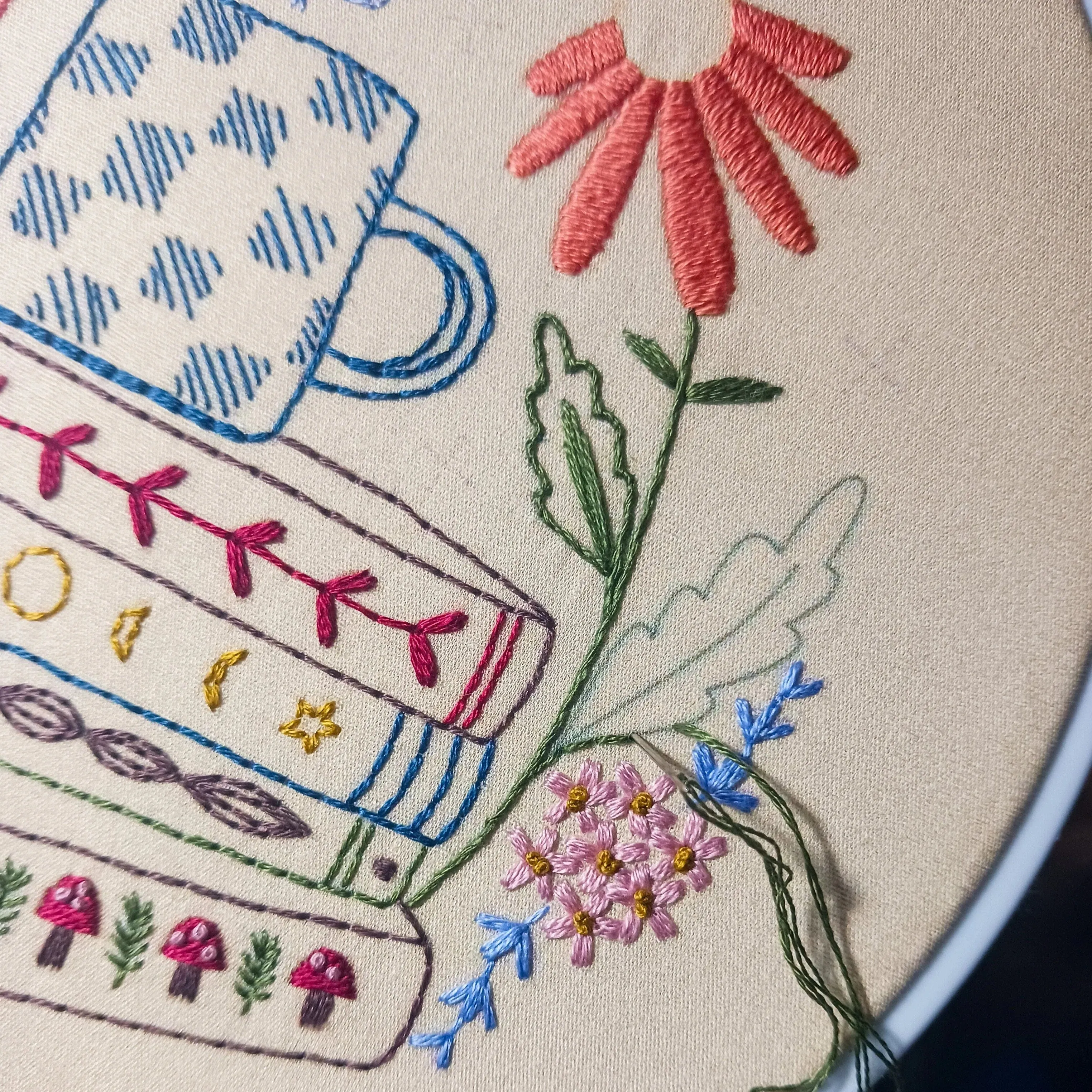 Book Nook Embroidery Kit - Cozyblue Handmade