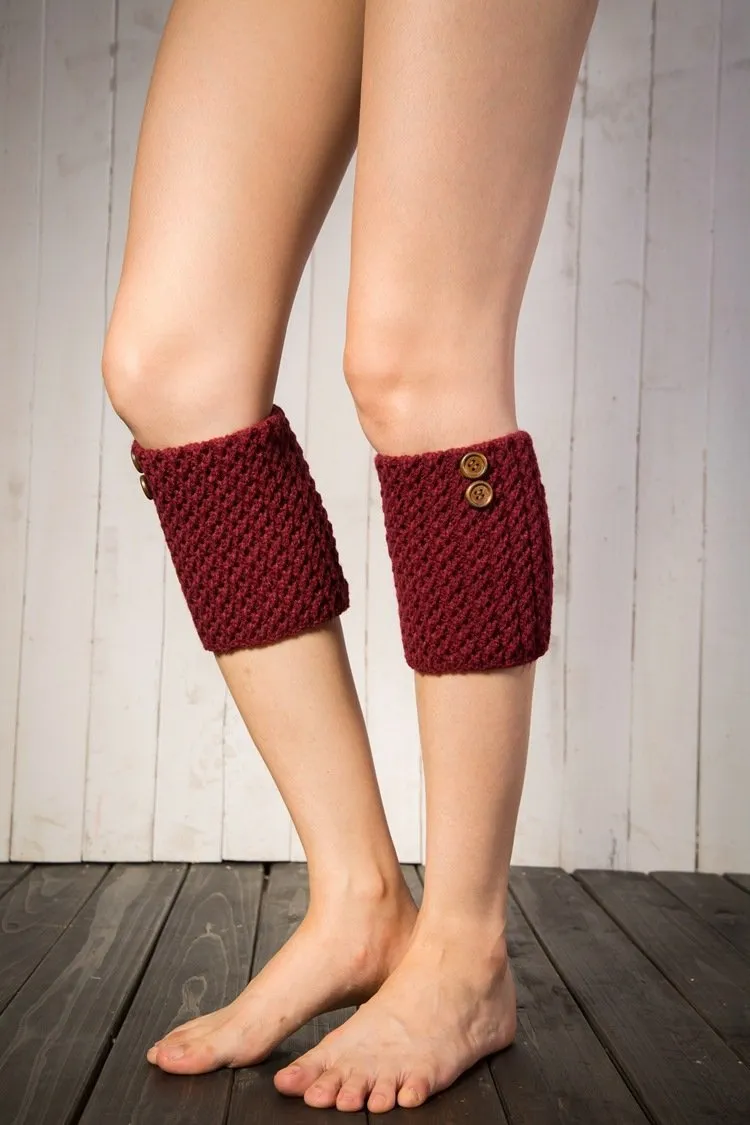 Boot cuff thick short-sleeved thick thick bamboo knit wool yarn socks - 13