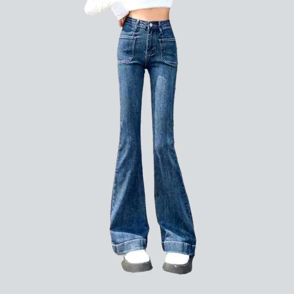 Bootcut women's high-waist jeans