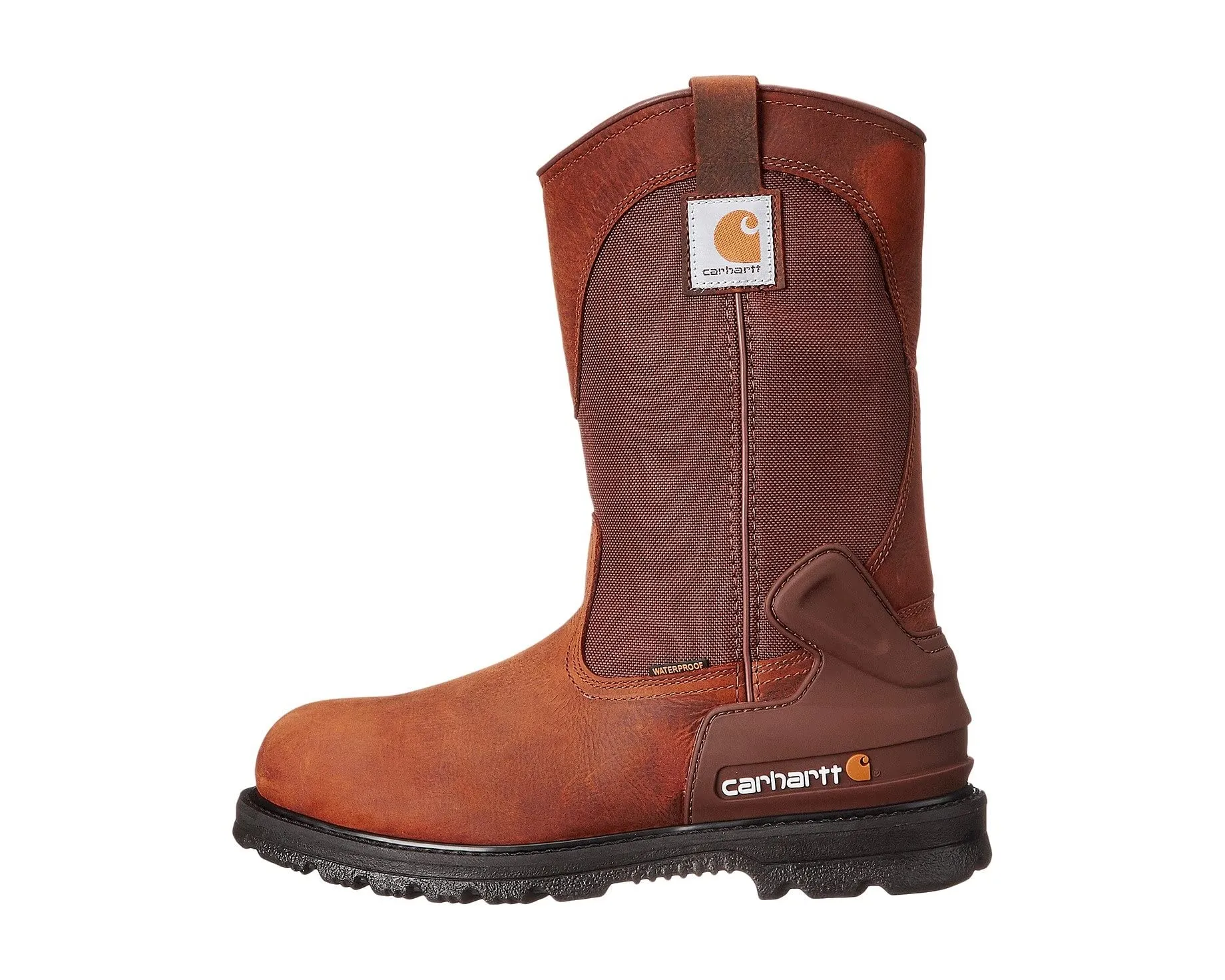 Boots 11" Waterproof Non-Safety Toe Wellington Boot Carhartt, bison brown