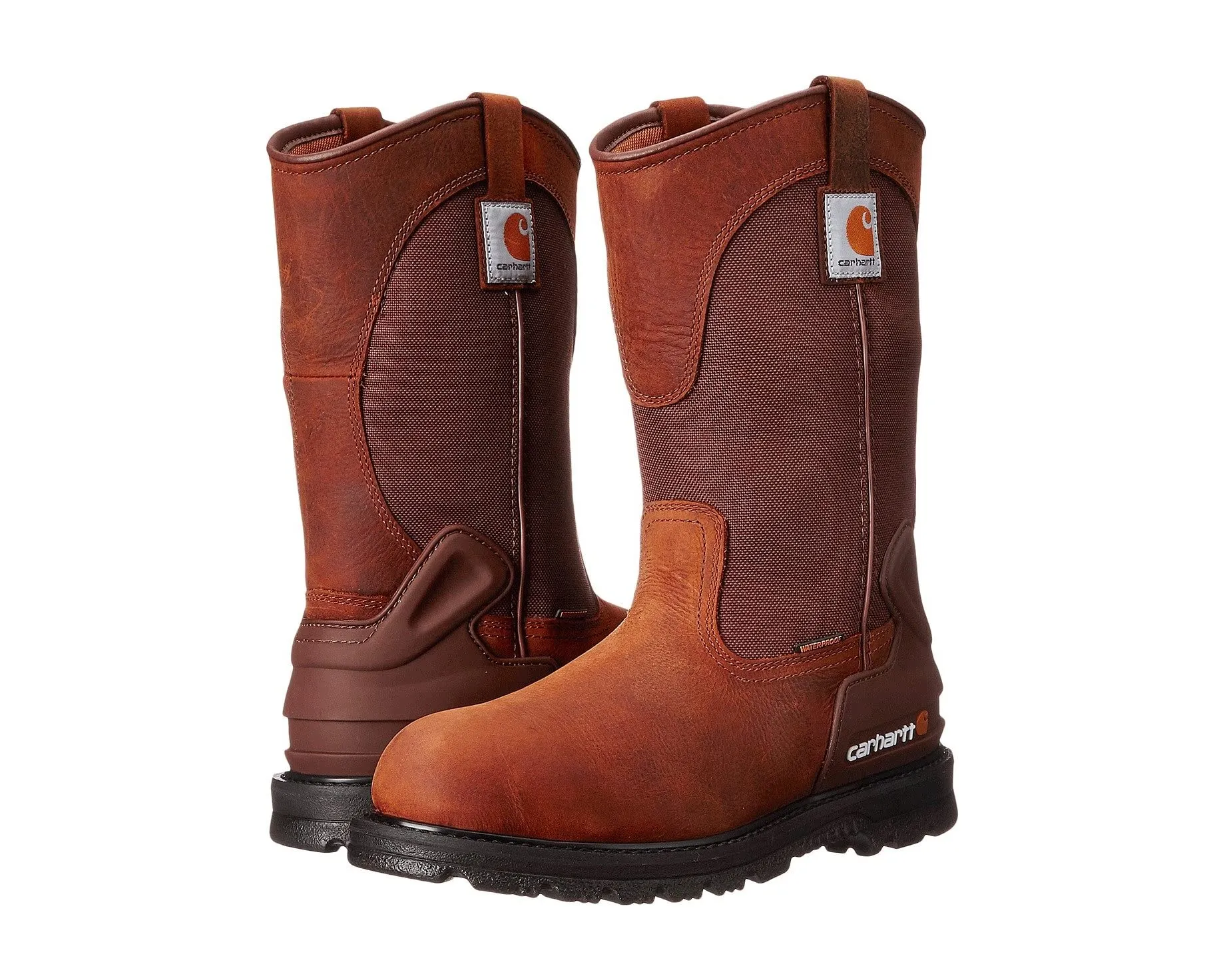 Boots 11" Waterproof Non-Safety Toe Wellington Boot Carhartt, bison brown