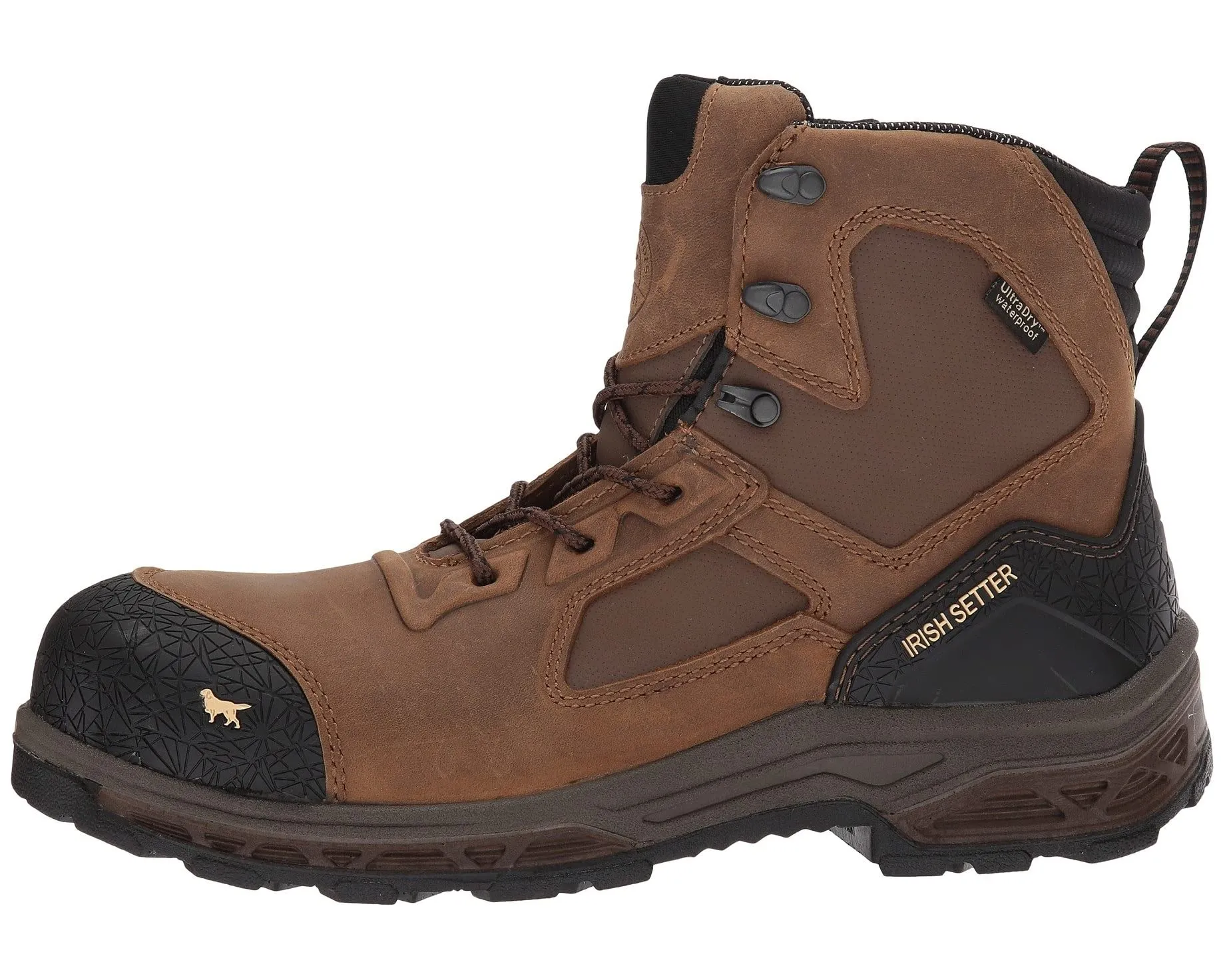 Boots Kasota 6" Waterproof Side-Zip Composite-Toe EH Irish Setter, brown