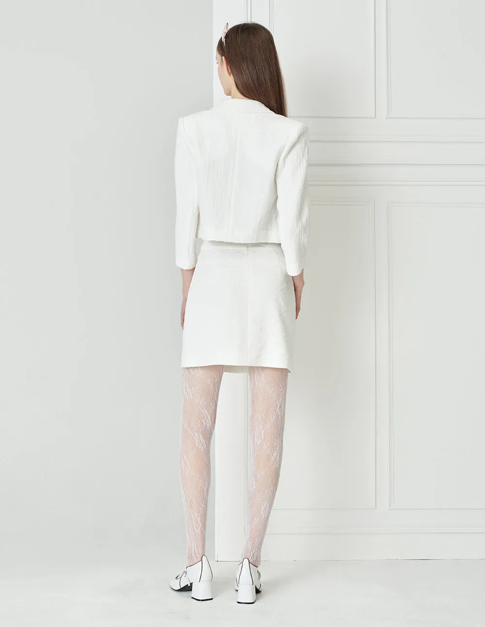 BORA AKSU Simple Knitted A-Line Skirt