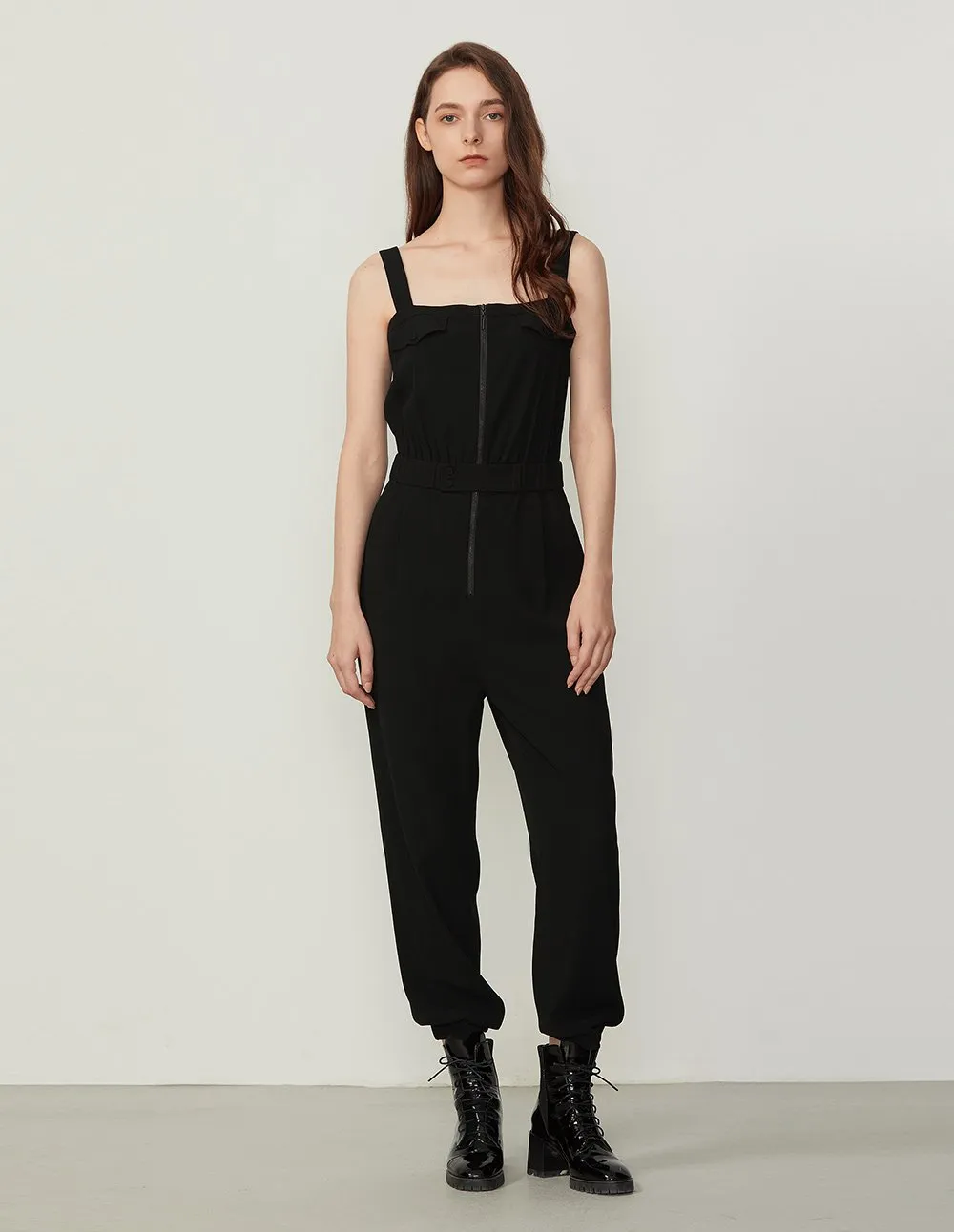 BORA AKSU Sling Zip Up Slim Fit Jumpsuit