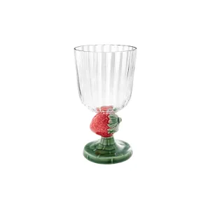 Bordallo Pinheiro Carmen Strawberry Goblet