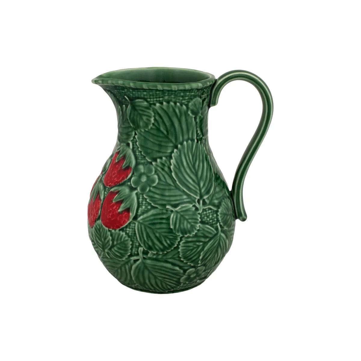 Bordallo Pinheiro Strawberries Pitcher Green 2.2L