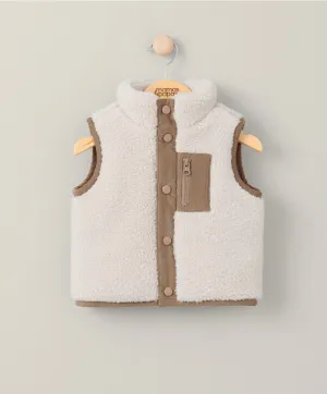 Borg Gilet - Cream