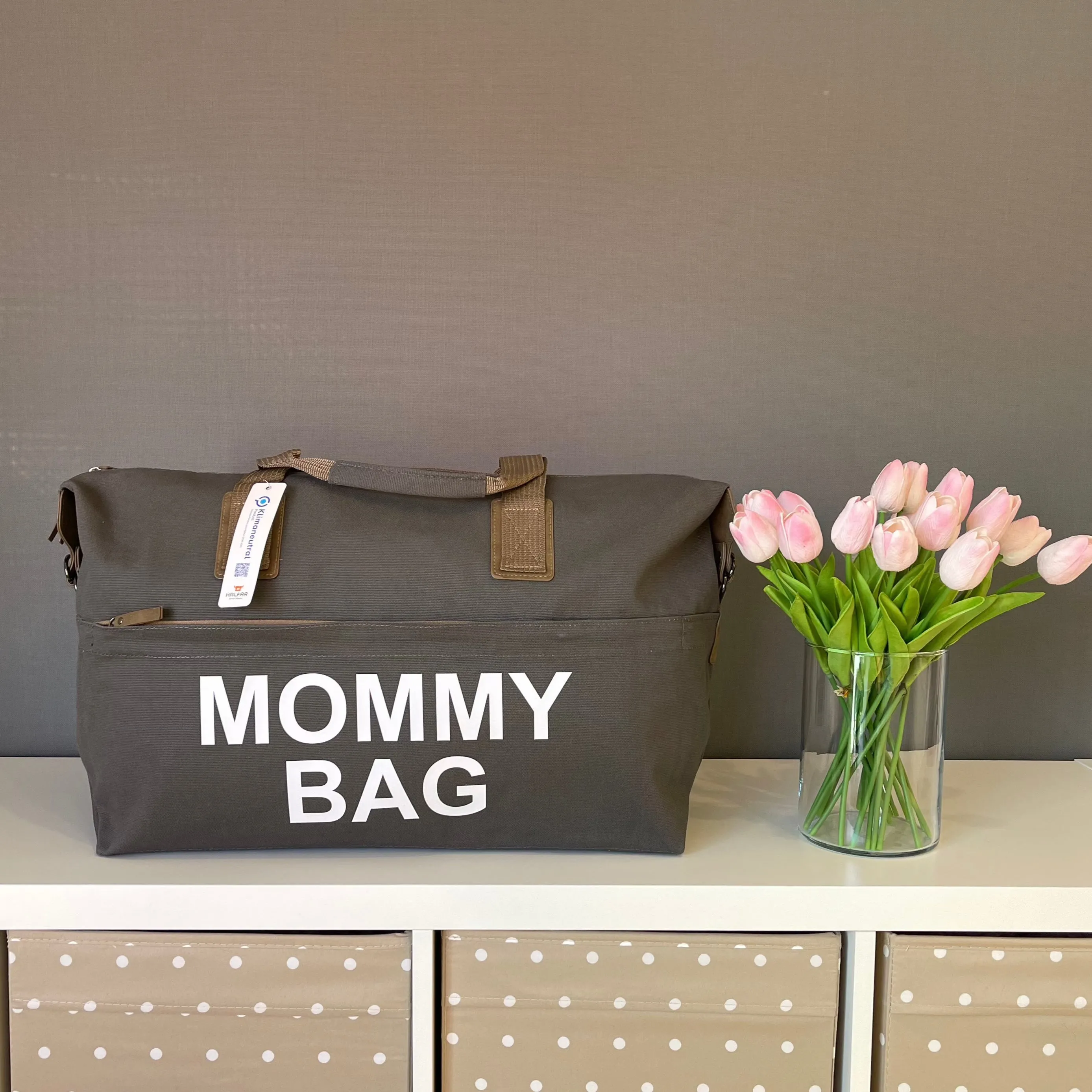 Borsone medio in cotone Mommy Bag