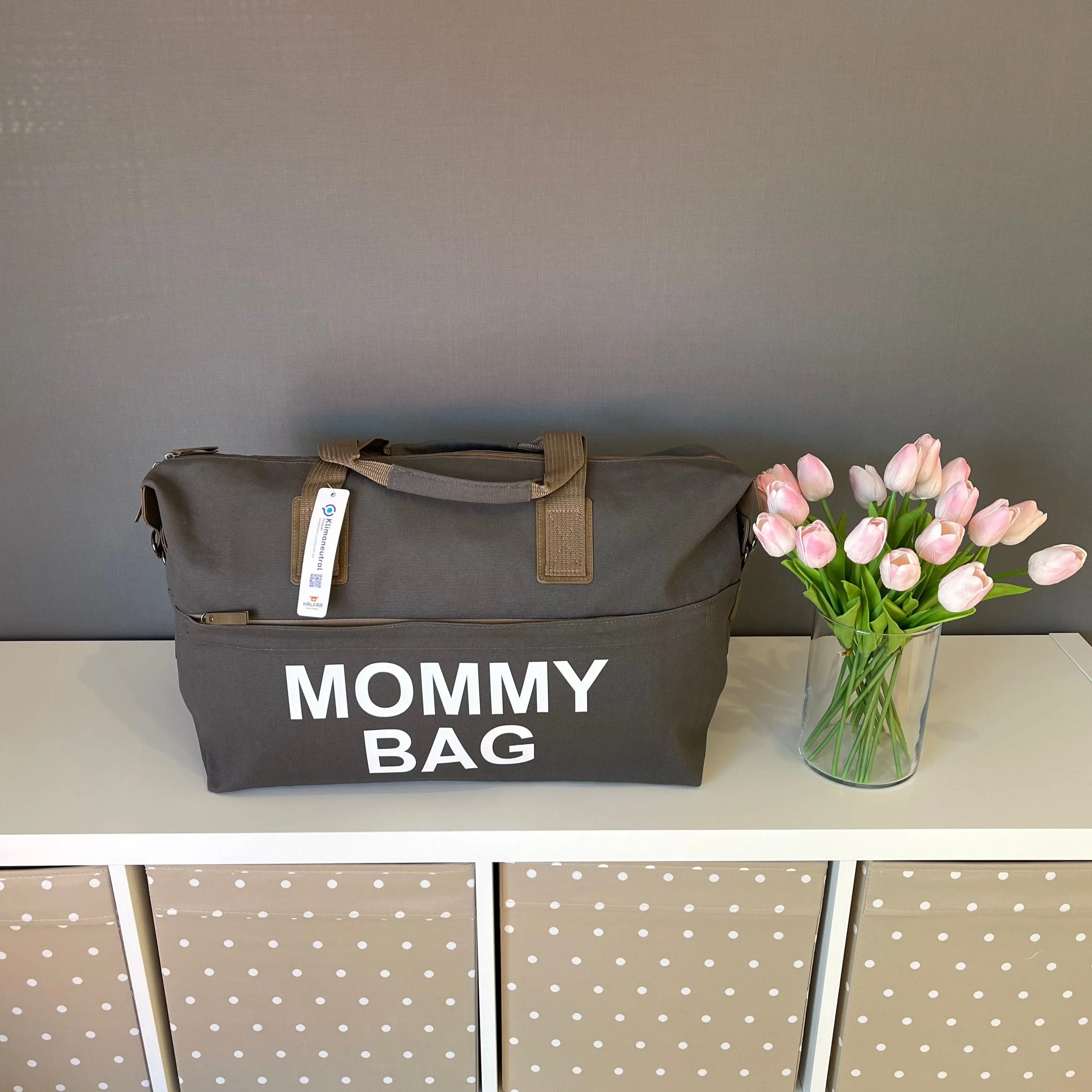 Borsone medio in cotone Mommy Bag