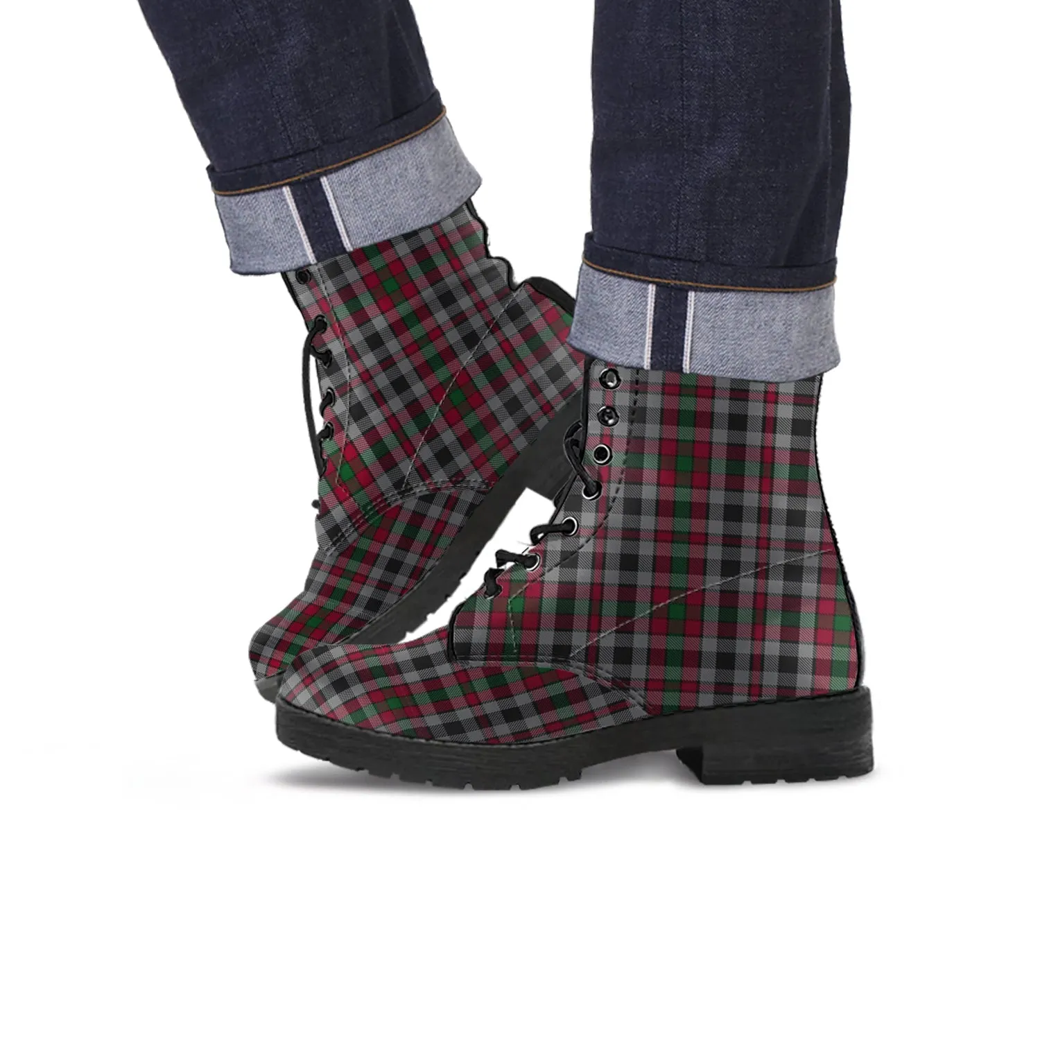 Borthwick Tartan Leather Boots