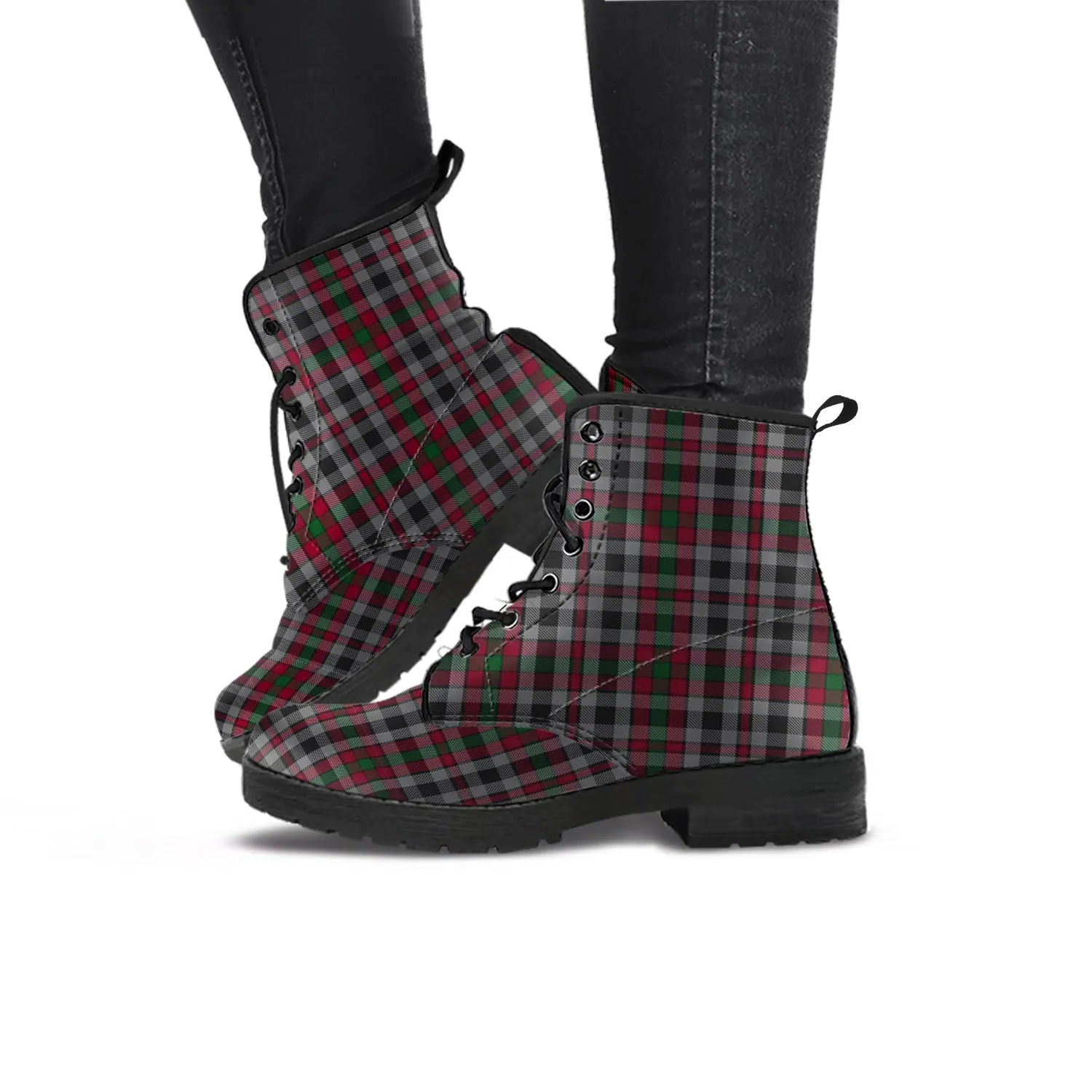 Borthwick Tartan Leather Boots