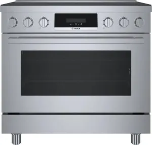 Bosch 800 Series HIS8655U 36 Inch Slide-In Induction Range with 5 Elements, 3.7 cu. ft. Oven Capacity, 9 Cooking Modes, CombiZones, Convection Pro, and PreciseSelect® Controls