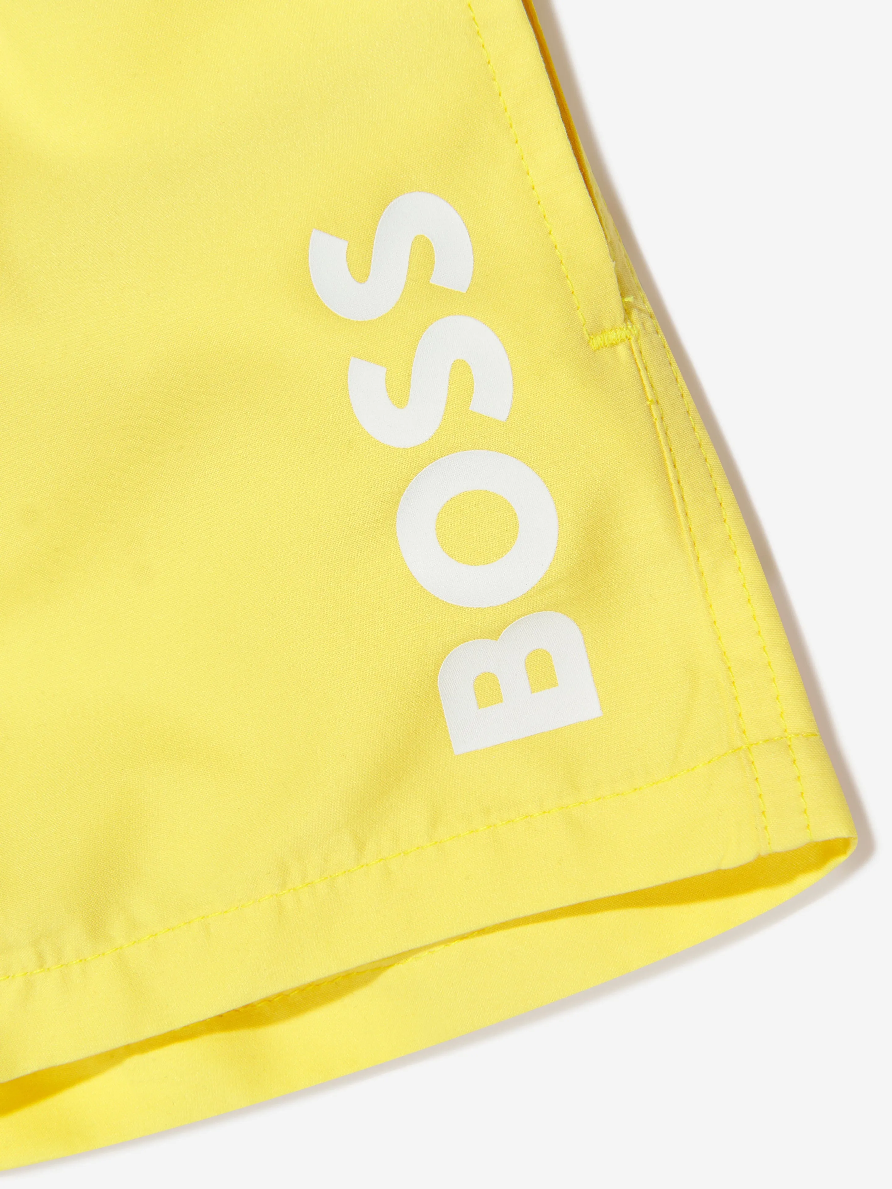 BOSS Baby Boys Logo Swim Shorts In Yellow