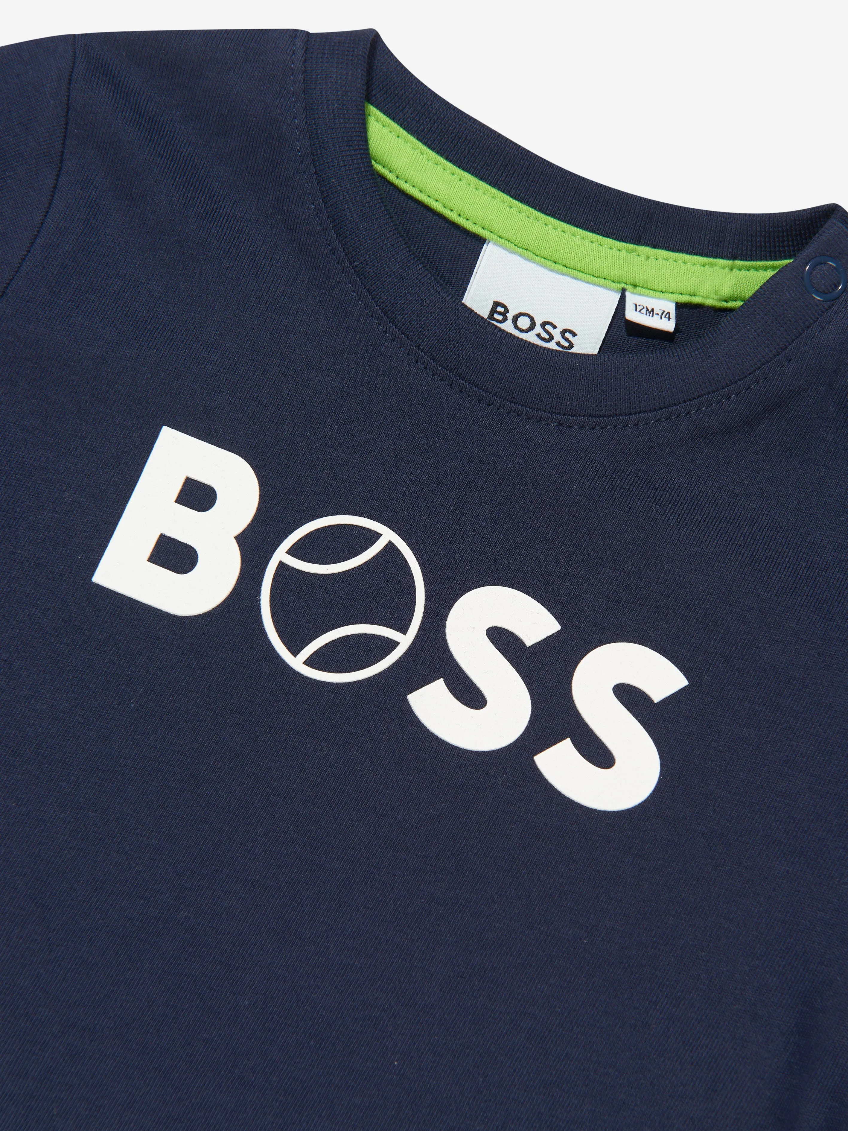 BOSS Baby Boys Logo T-Shirt In Navy