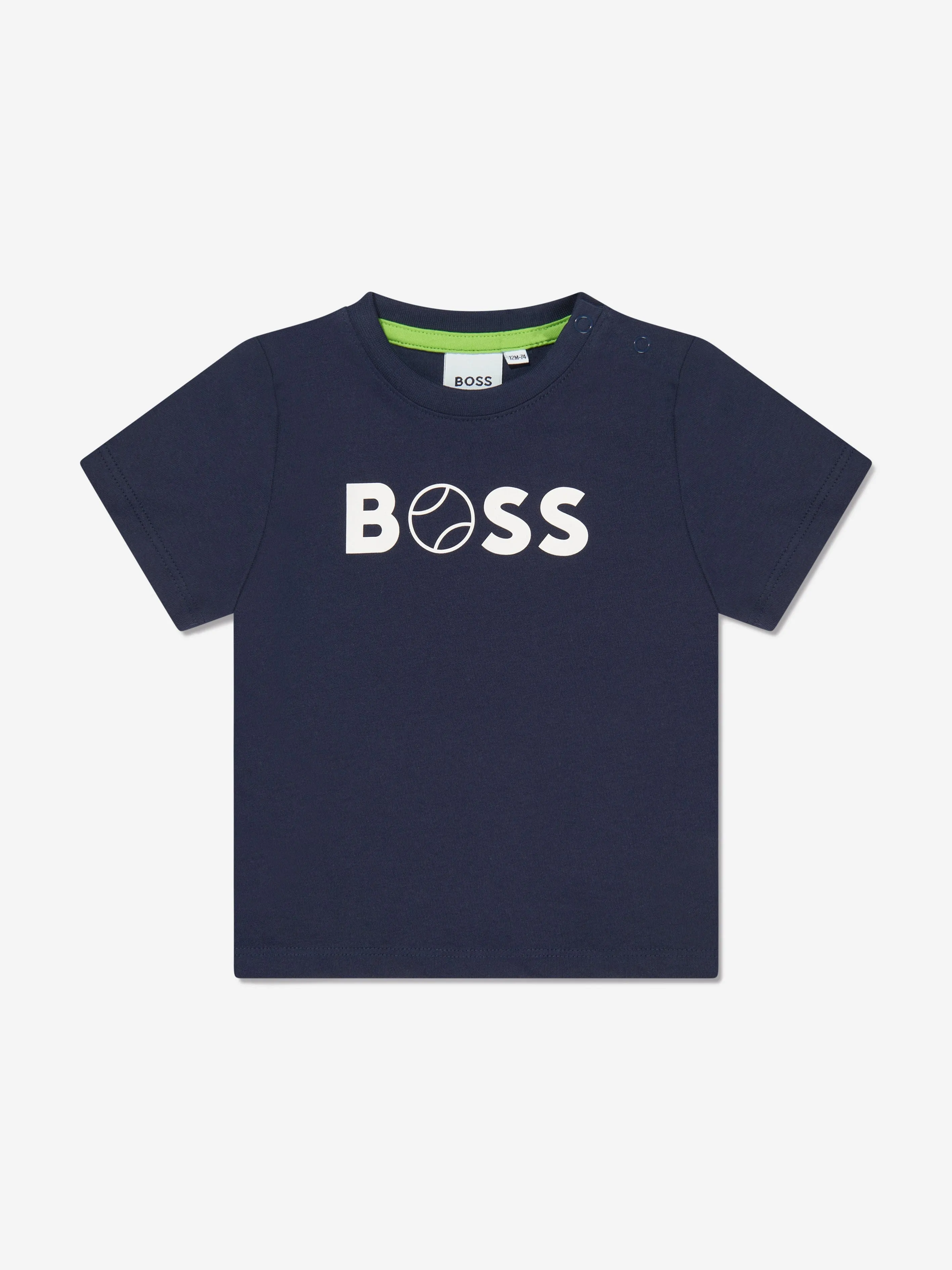 BOSS Baby Boys Logo T-Shirt In Navy