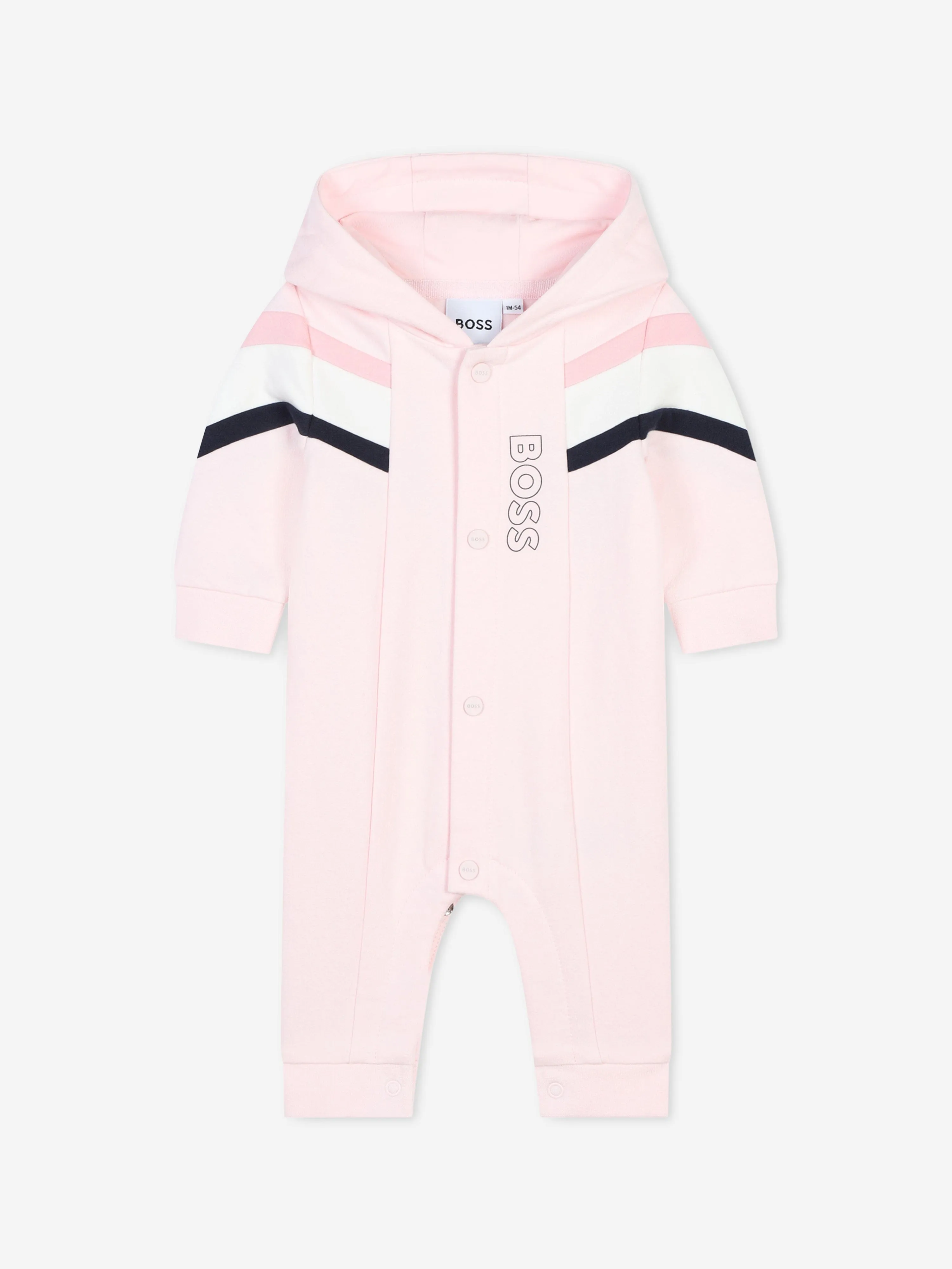 BOSS Baby Girls Hooded All In One in Pink