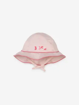 BOSS Baby Girls Logo Sun Hat in Pink