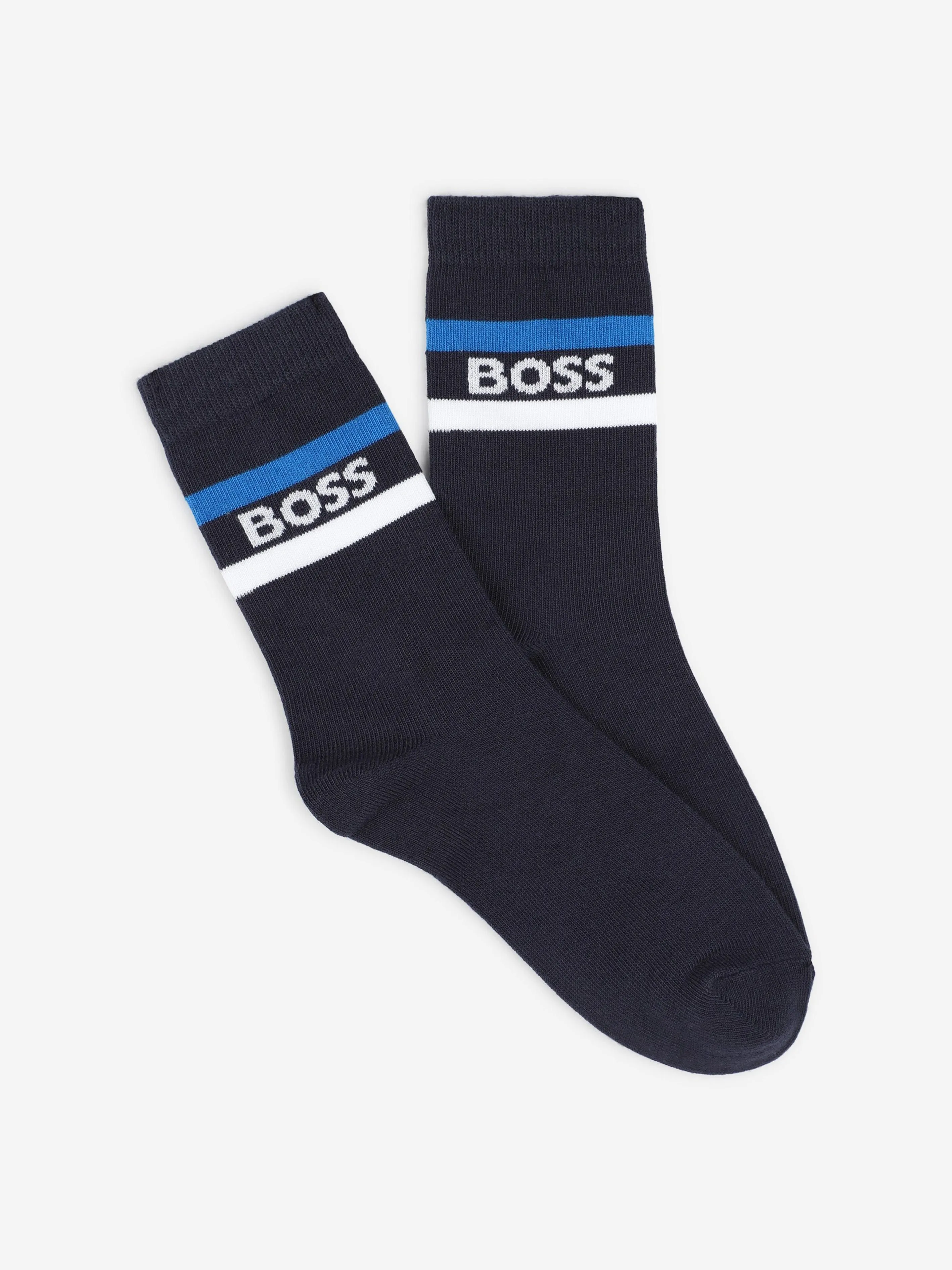 BOSS Boys 3 Pairs Socks Set in Navy