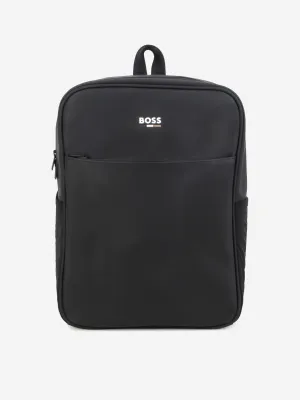 BOSS Boys Logo Backpack in Black (36cm)