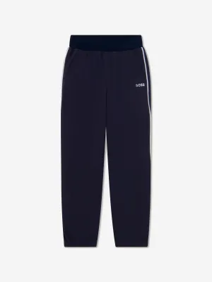 BOSS Boys Logo Joggers In Navy