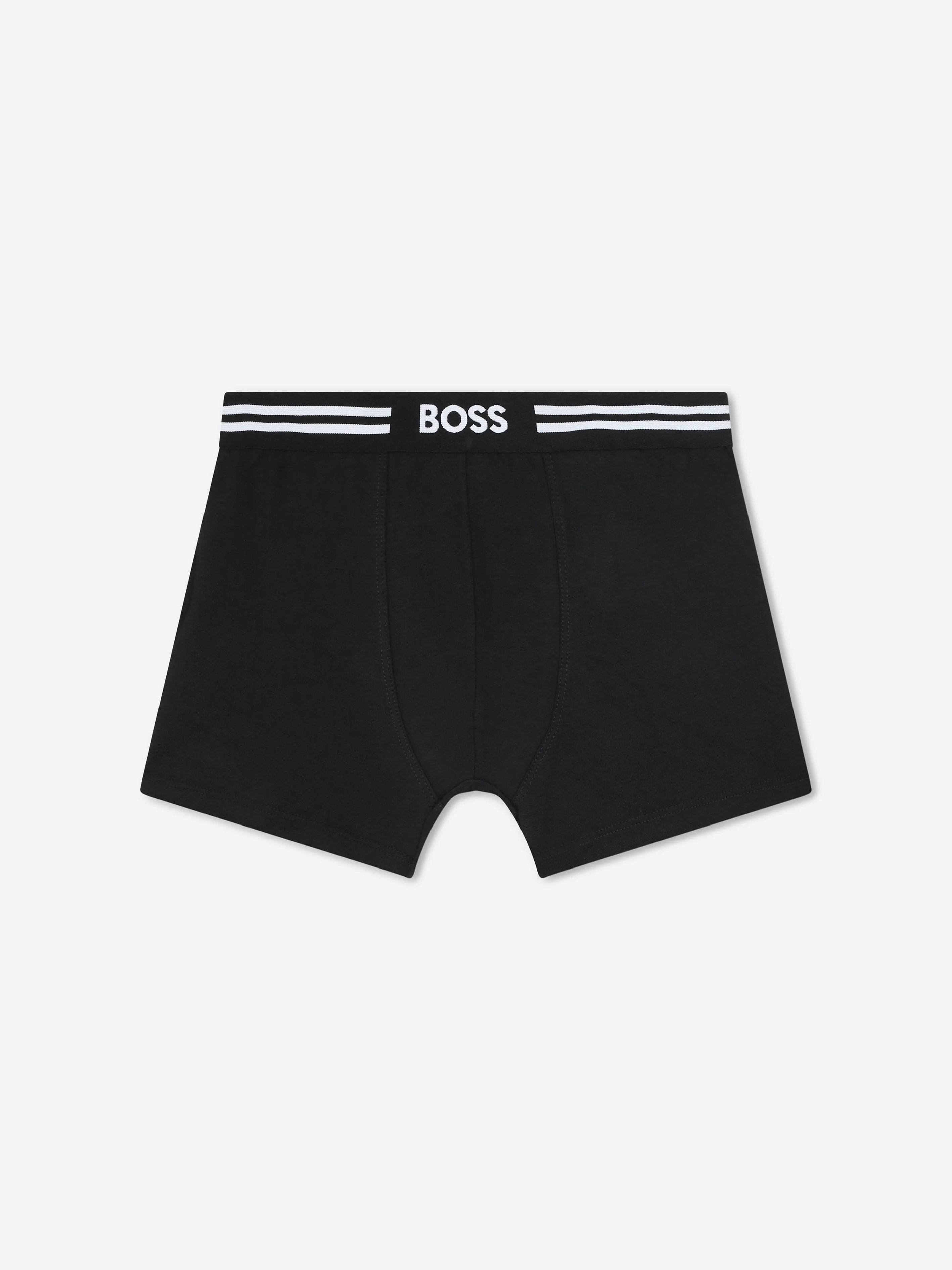 BOSS Boys Set of 3 Boxer Shorts Set in Black