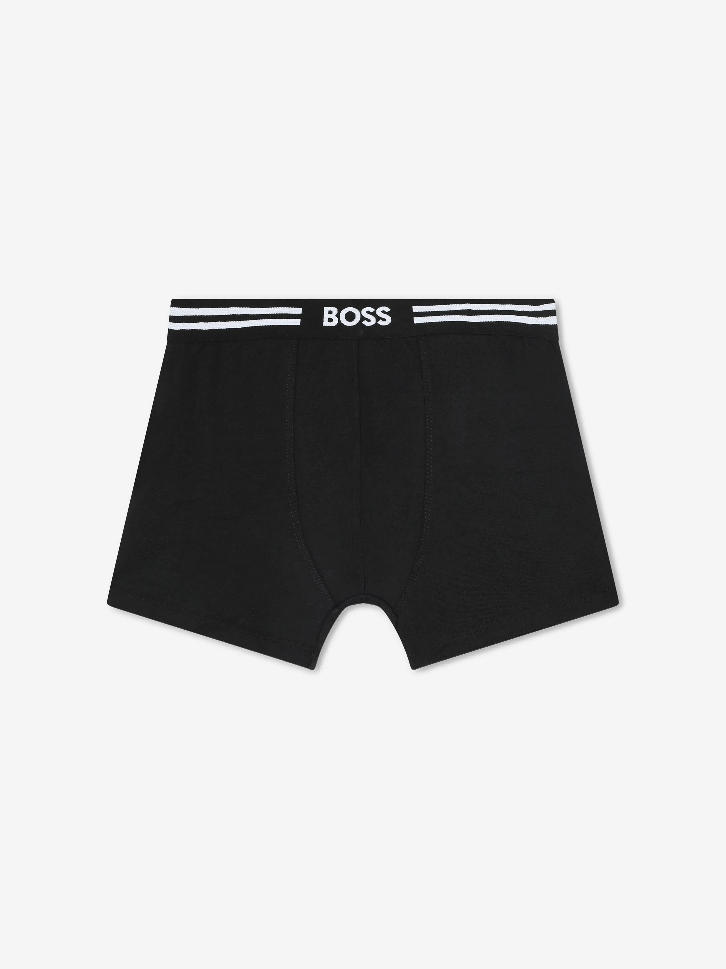 BOSS Boys Set of 3 Boxer Shorts Set in Black