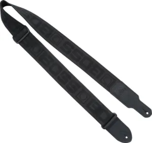 Boss BSM-20-BB Monogram Guitar Strap - Black/Black