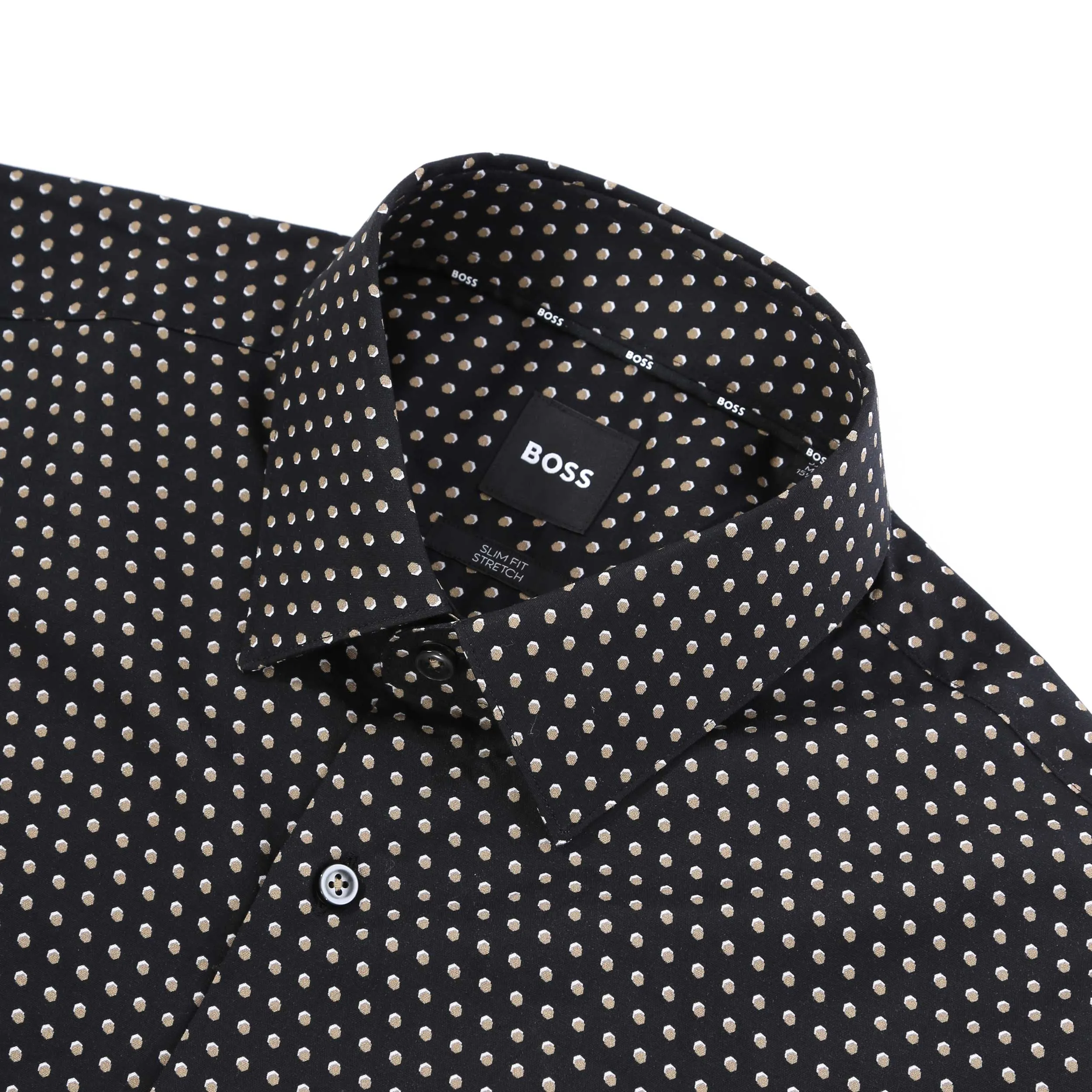 BOSS H Hank S Kent C1 232 Shirt in Black Gold