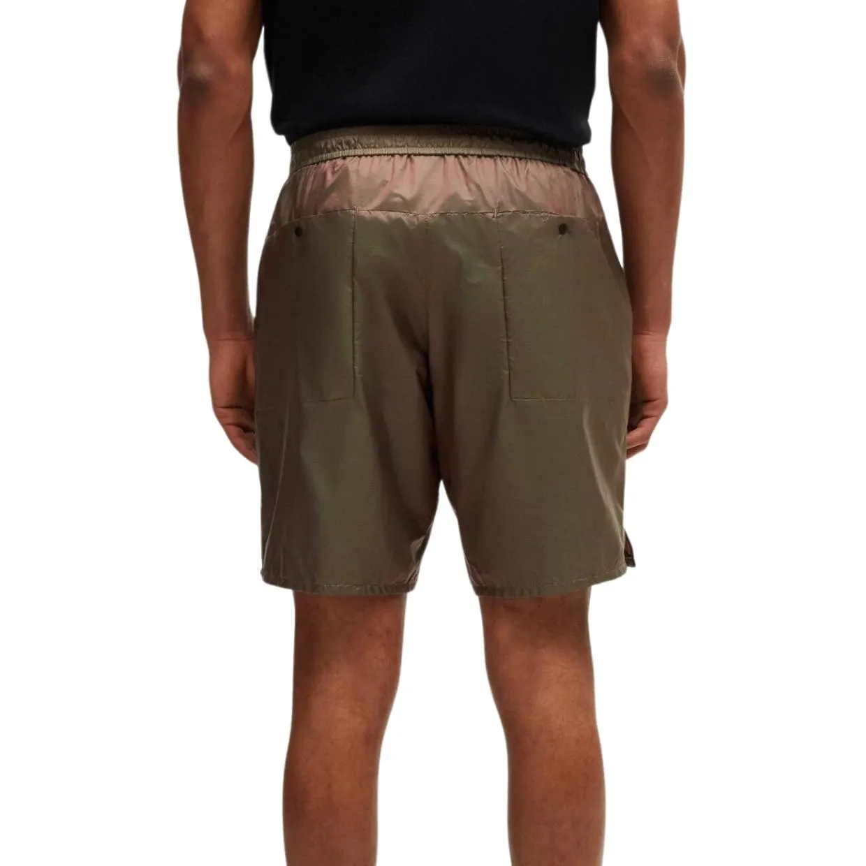 BOSS S-Radioland Iridescent Ripstop Brown Shorts