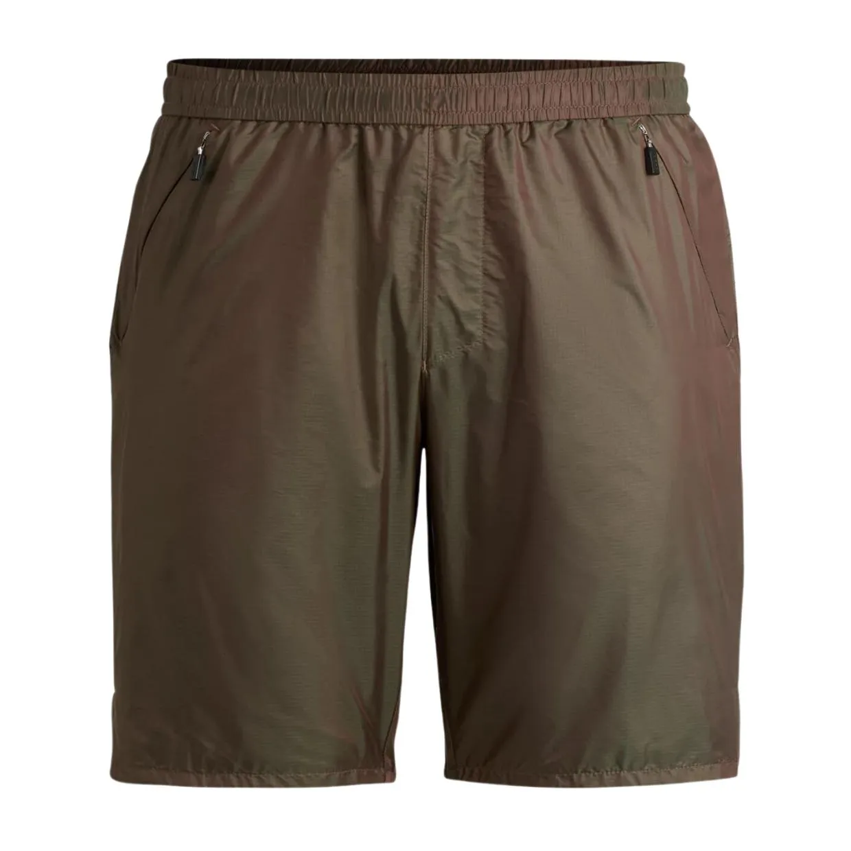 BOSS S-Radioland Iridescent Ripstop Brown Shorts