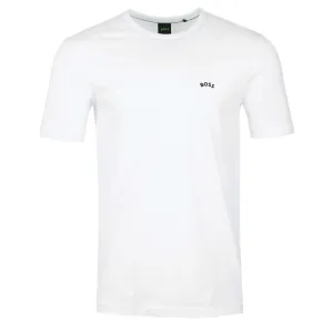 BOSS Tee Curved T-Shirt in White