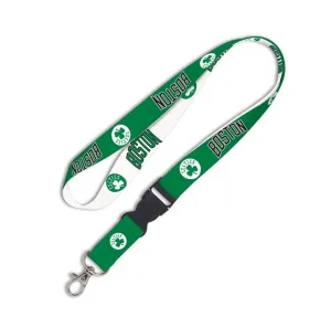 Boston Celtics WinCraft Green White Buckle Snap NBA Licensed Lanyard