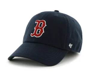 Boston Red Sox 47 Brand Navy "B" Logo The Franchise Fitted Hat Cap