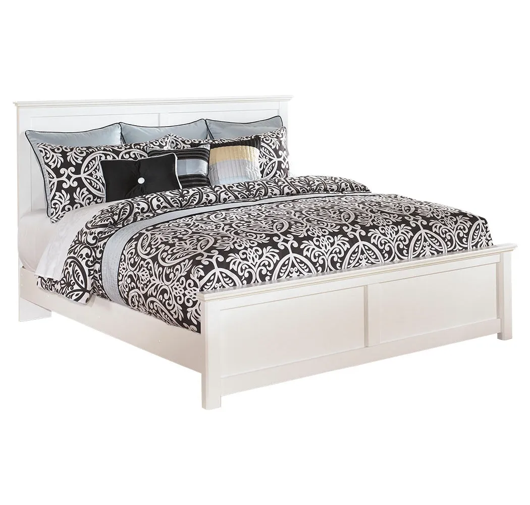 Bostwick Shoals King Panel Bed with Mirrored Dresser and Chest