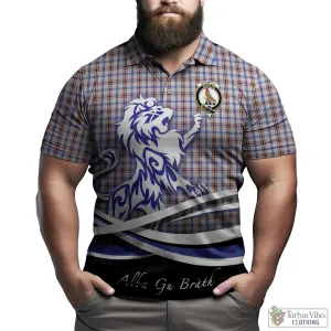 Boswell Tartan Polo Shirt with Alba Gu Brath Regal Lion Emblem