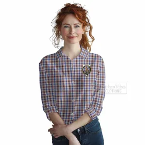 Boswell Tartan Women's Casual Shirt with Family Crest DNA In Me Style