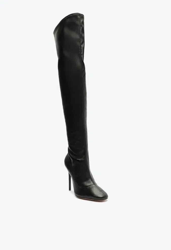 Bota Over The Knee Marvila Verniz Preto Schutz