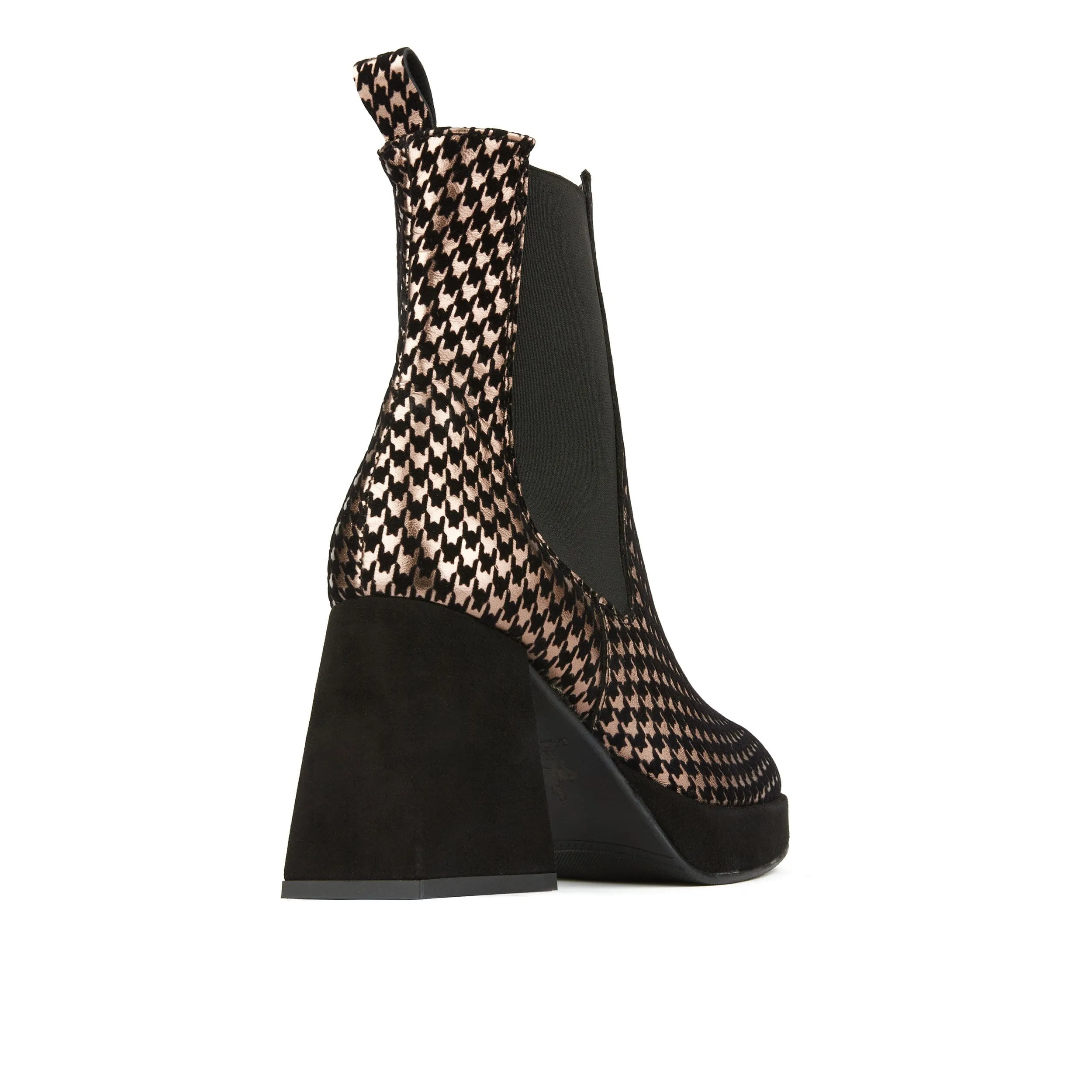 Botanic Boot - Black & Houndstooth