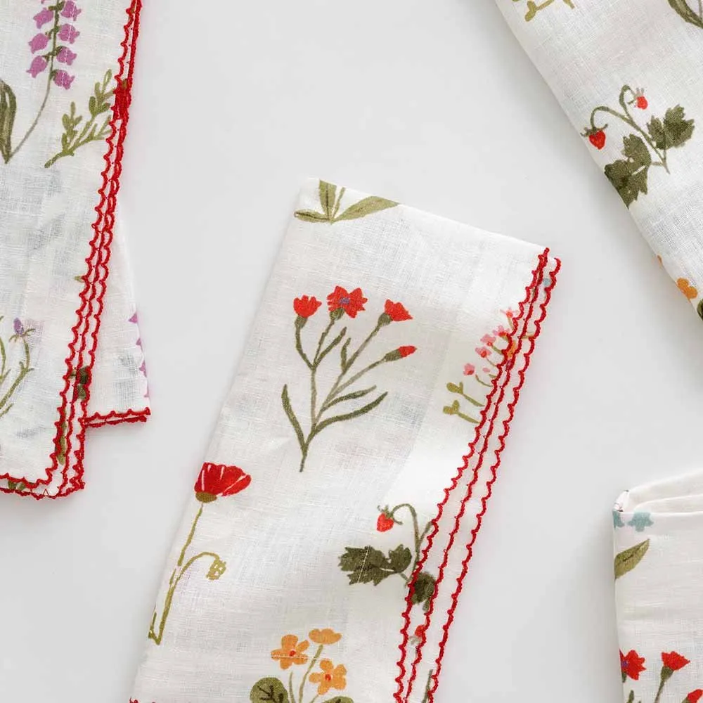 Botanical Garden Linen Napkin | Set of 4