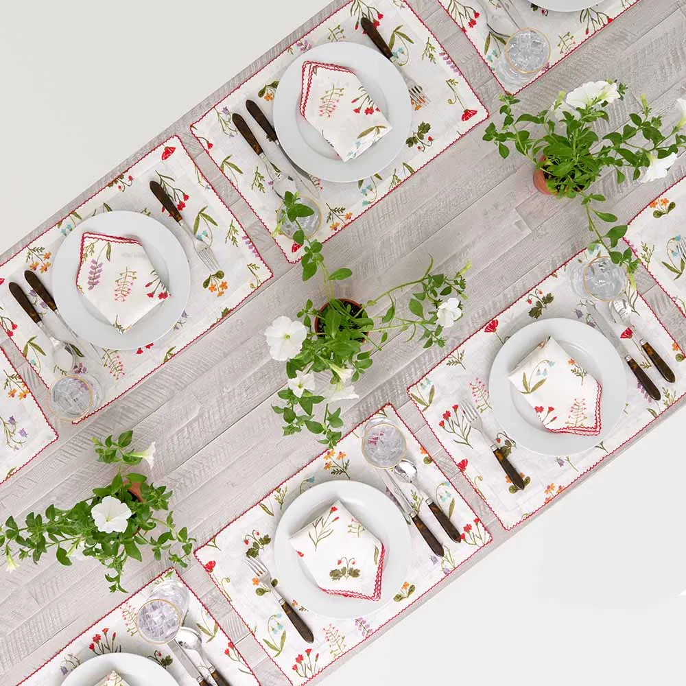 Botanical Garden Linen Placemat | Set of 4