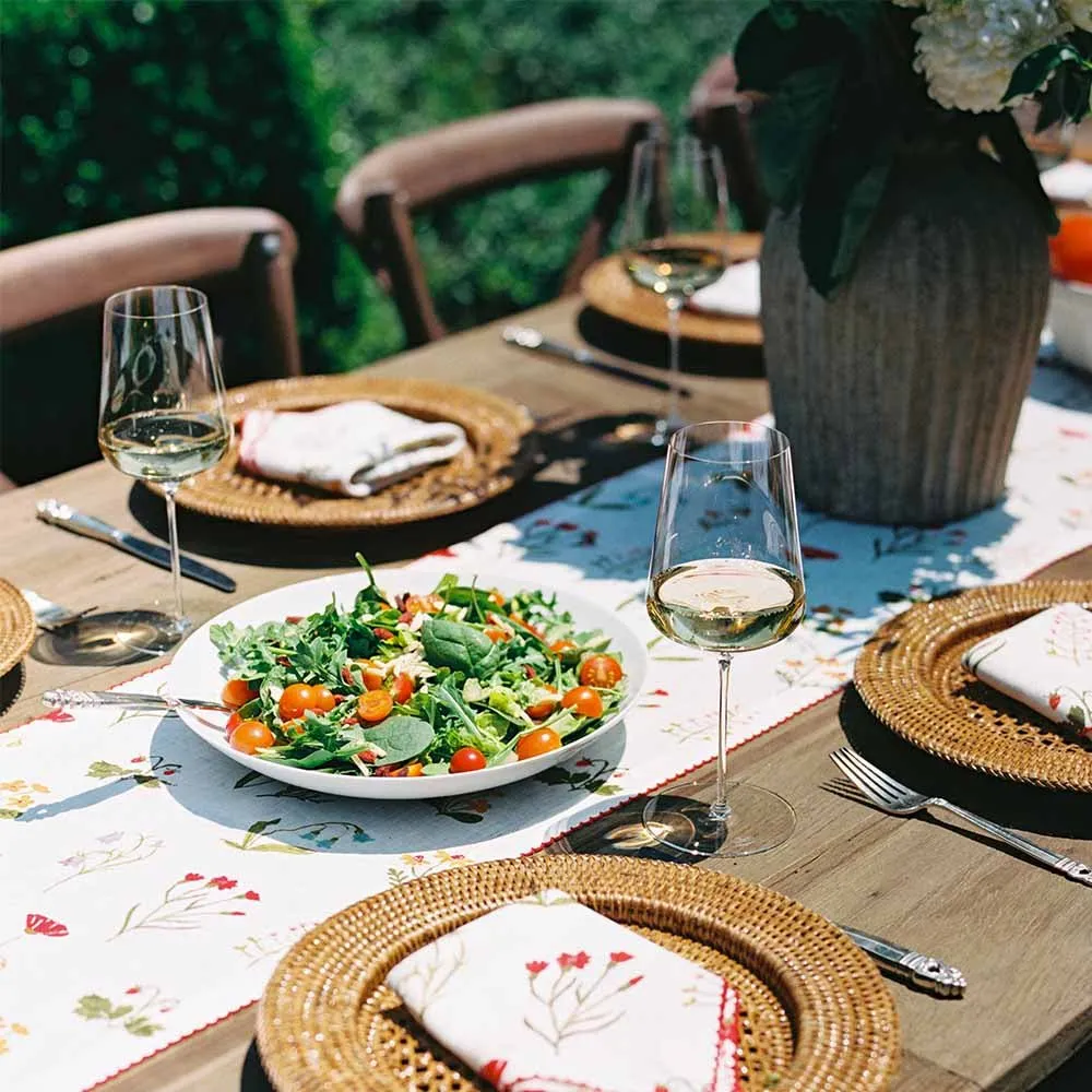 Botanical Garden Linen Table Runner