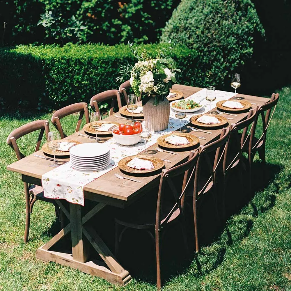 Botanical Garden Linen Table Runner