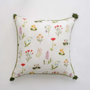 Botanical Garden Throw Pillow Cover