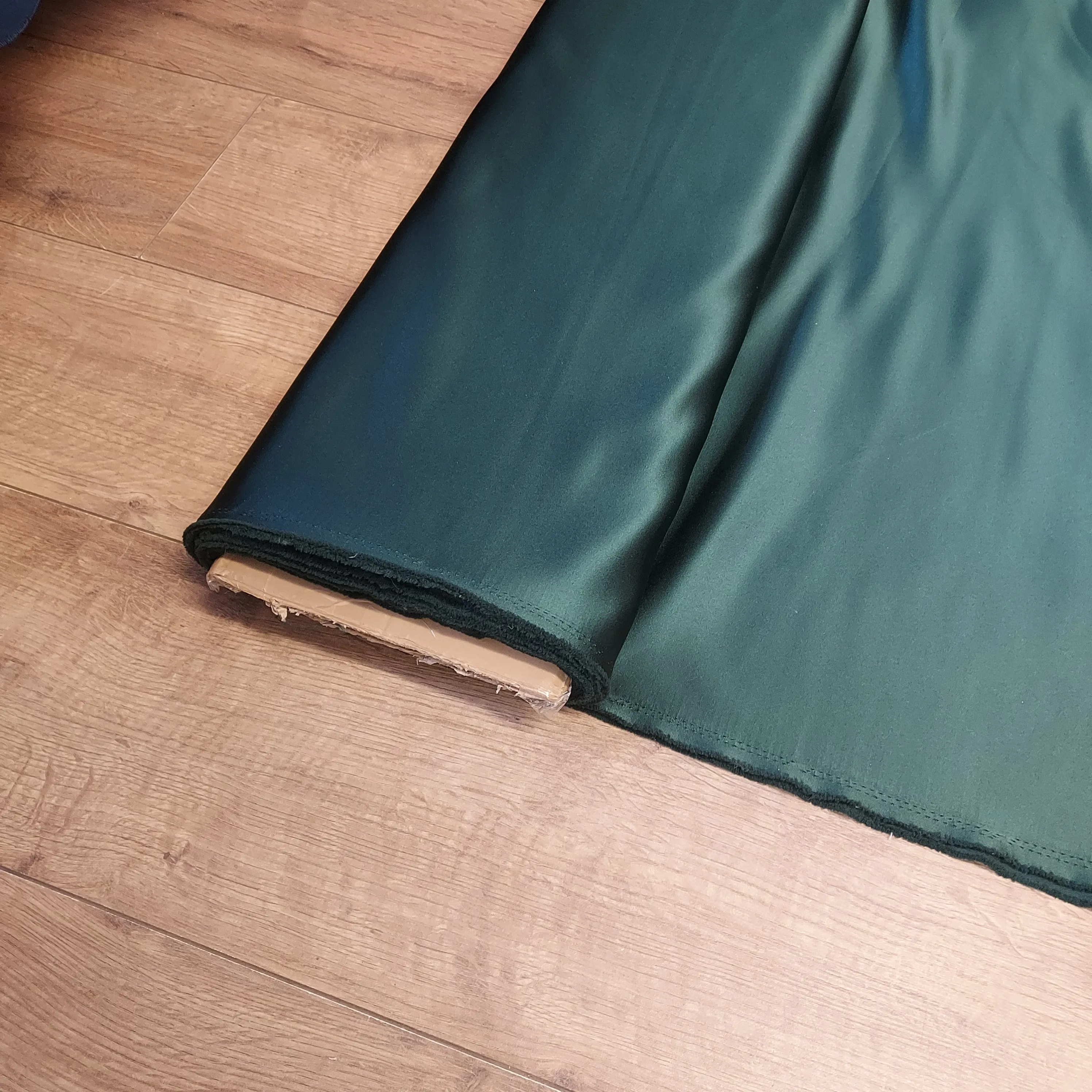 Bottle Green ESFL Duchess Satin Fabric 196gsm