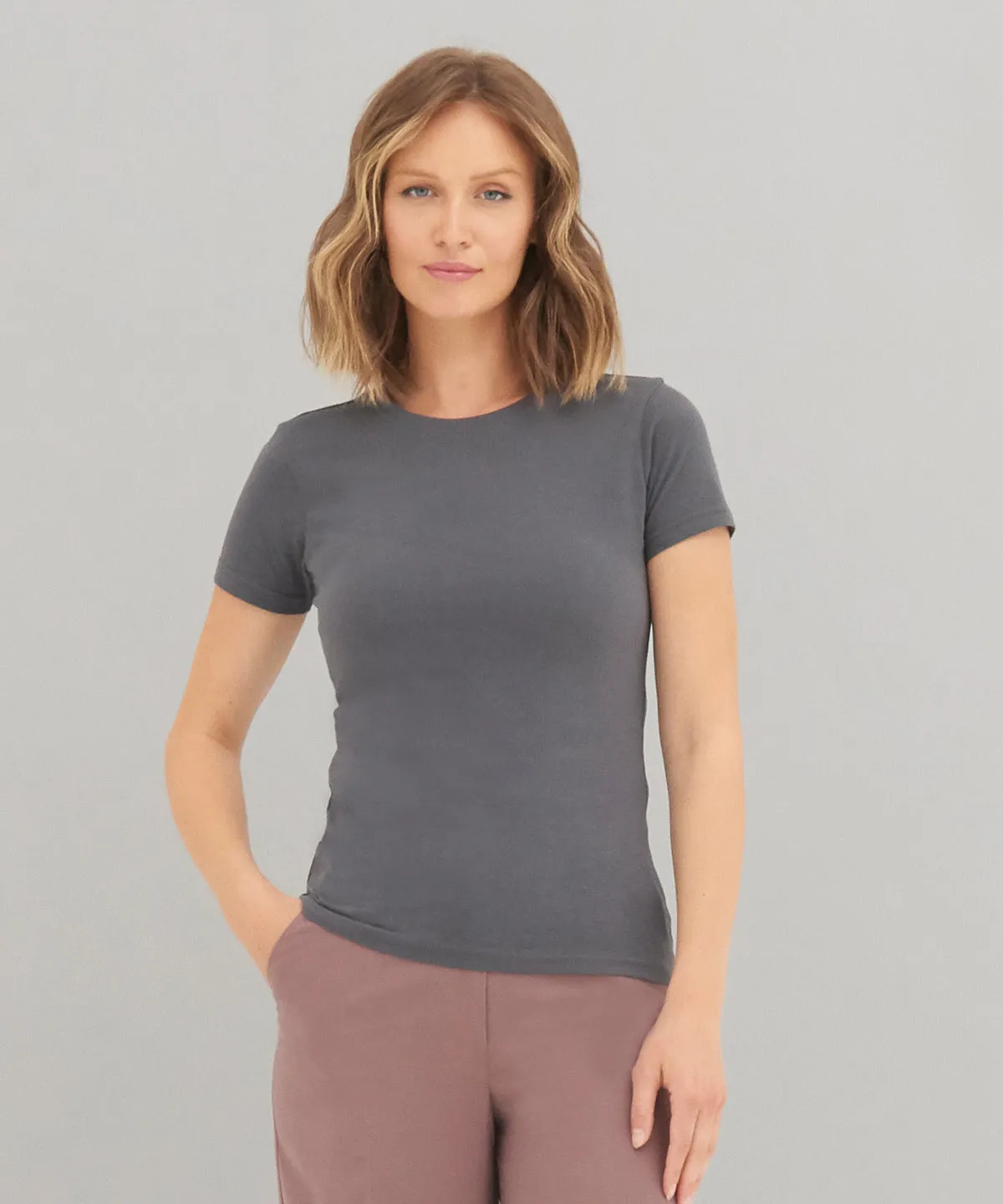 Bottle Green - Women's Cascade organic tee