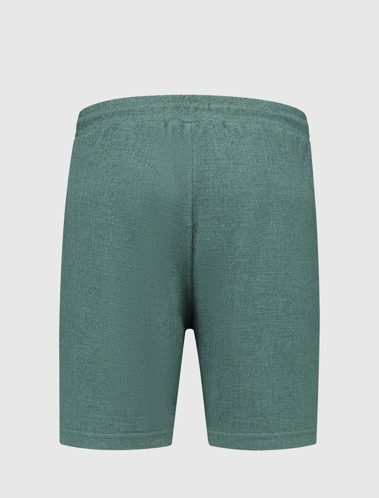 Bouclé Sweat Shorts | Faded Green