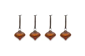 Bouka Baubles - Burnt Orange - Set Of 4