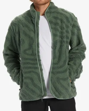 Boundary Switchback Zip-Up Sherpa Fleece - Sage