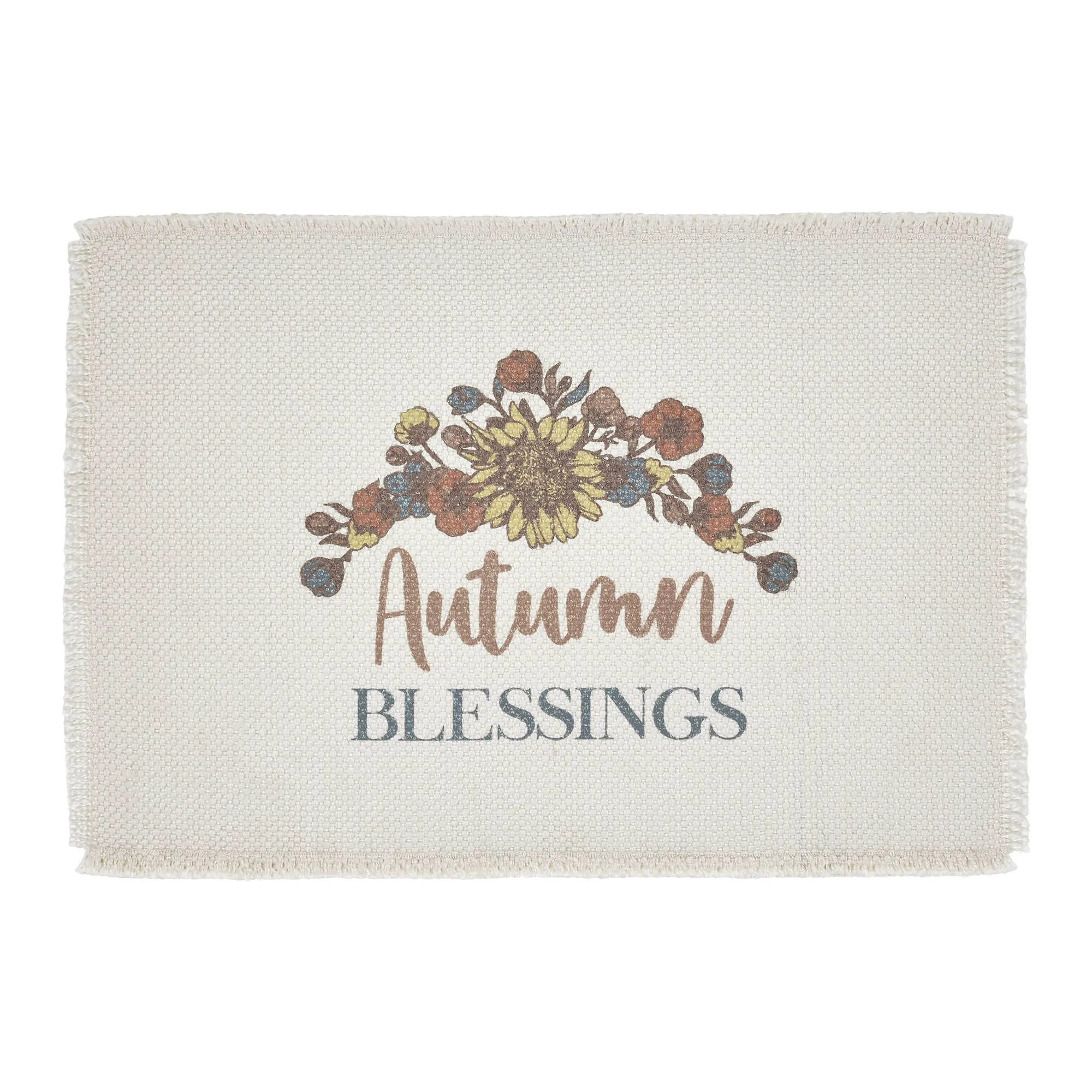 Bountifall Autumn Blessings Placemat Set of 2 13x19