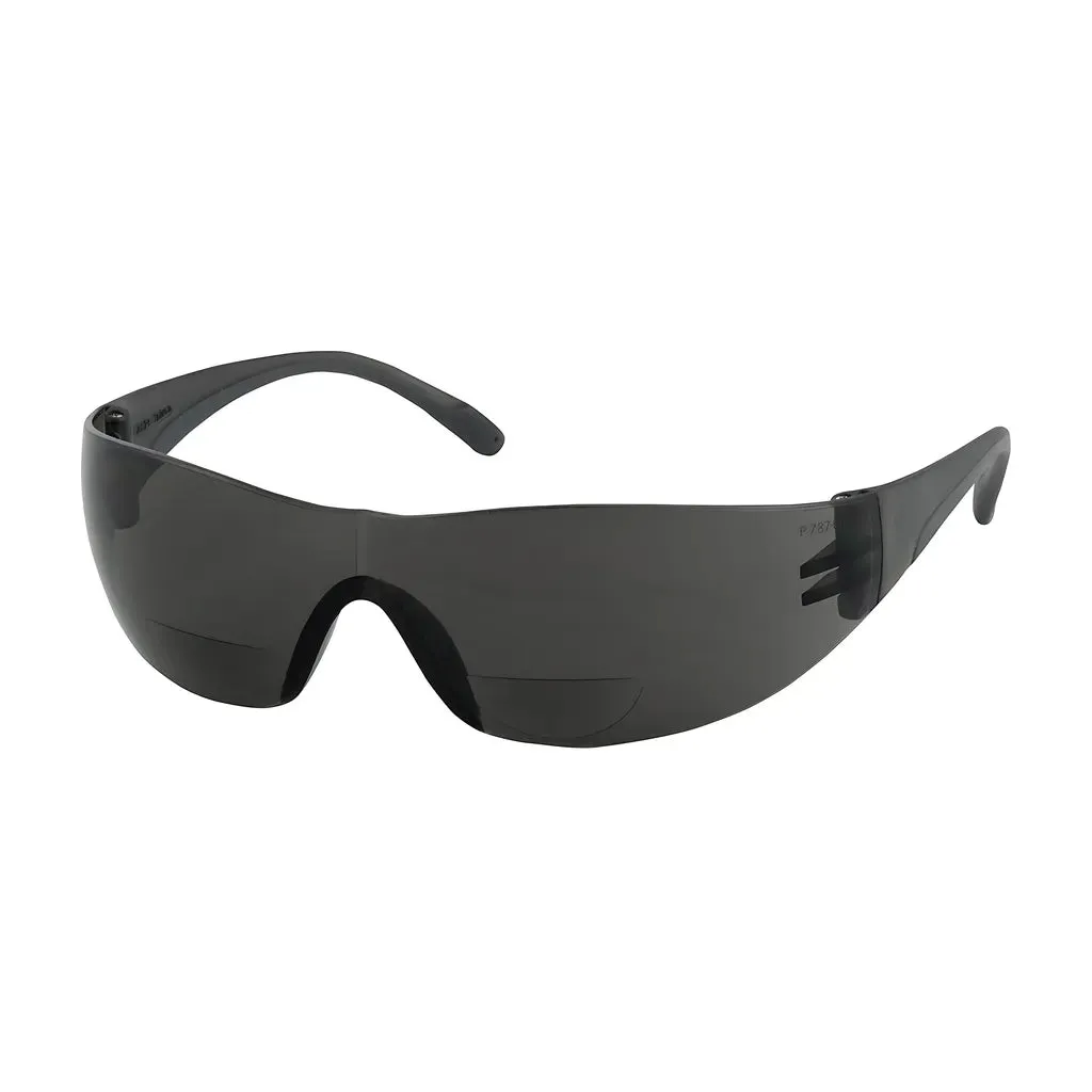 Bouton Optical 250-27-0130 Rimless Safety Readers with Gray Temple, Gray Lens and Anti-Scratch Coating -  3.00 Diopter